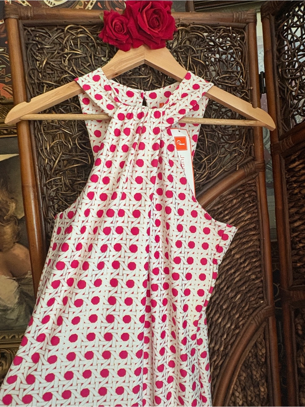 Jude Connally Bernadette Maxi Dress S Raspberry Gold NWT $268 Made USA - Picture 4 of 8